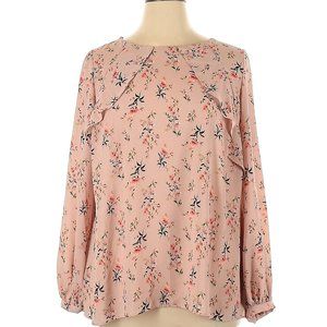 Worthington Woman Pink Floral Blouse